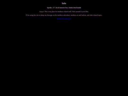 info screenshot