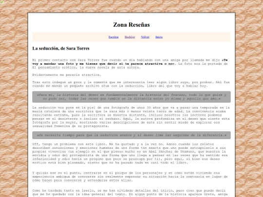 lectura/resenas/laseduccion screenshot
