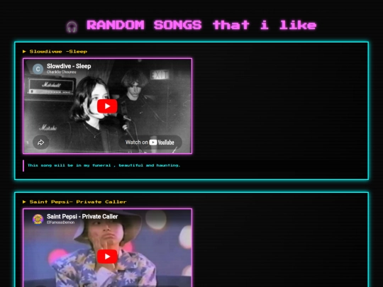 randomsongs screenshot