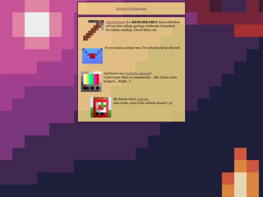 links screenshot