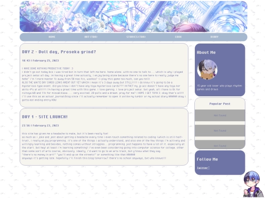 blog screenshot