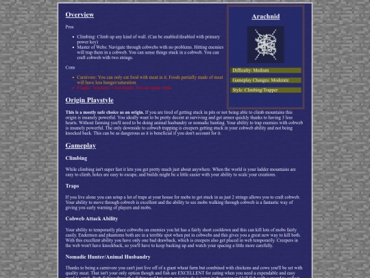 ProjectHope/Origins/Arachnid screenshot