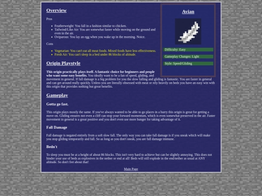 ProjectHope/Origins/Avian screenshot
