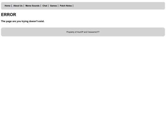 error screenshot