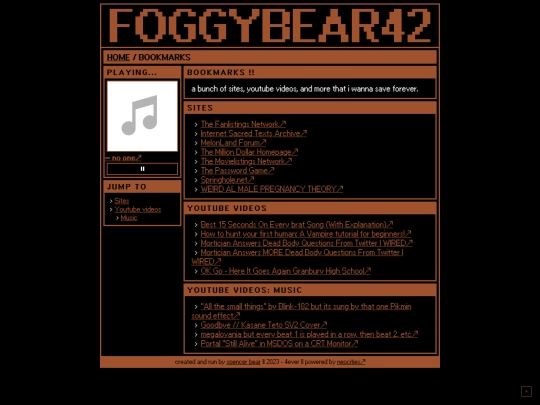 bookmarks screenshot
