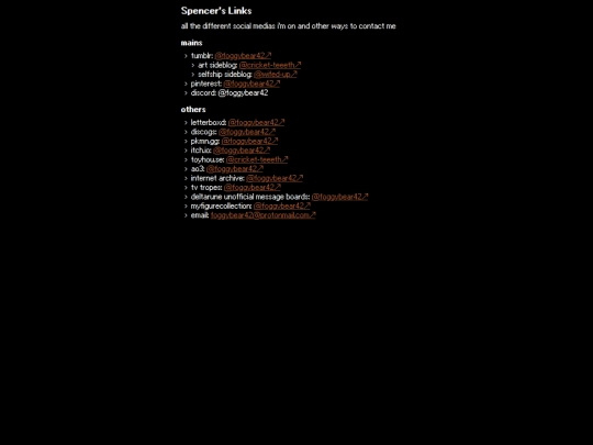 links screenshot