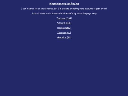 links screenshot