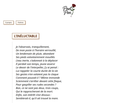 poems/ineluctable screenshot