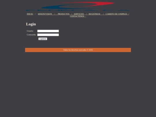 Login screenshot