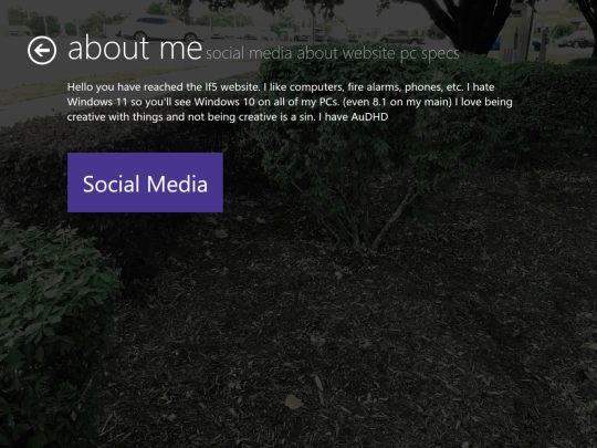 aboutme screenshot