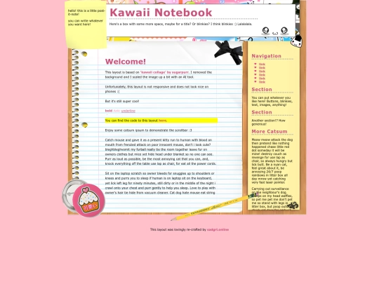 layout/aboutme screenshot