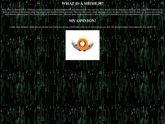 shimeji screenshot