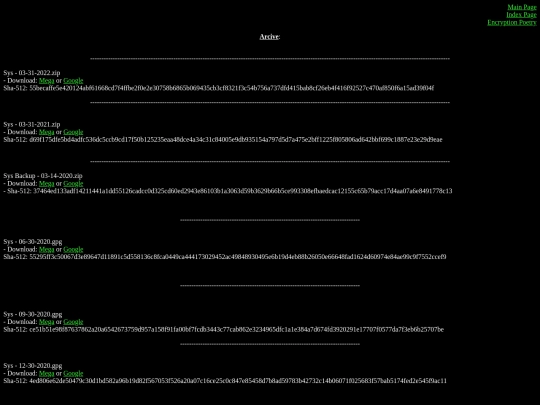 Index Pages/Mega screenshot