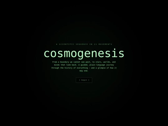 Cosmogenesis screenshot