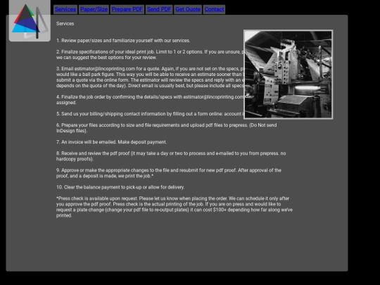 lincoprinting/services screenshot
