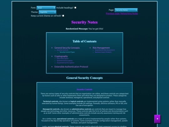 secnotes screenshot
