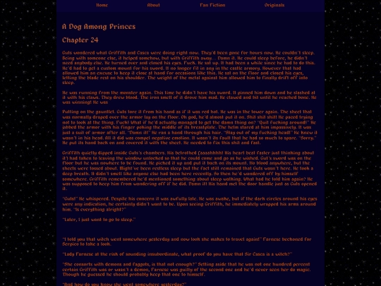 fics/A Dog Among Princes/A_Dog_Among_Princes_24 screenshot