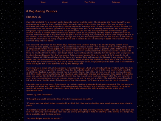 fics/A Dog Among Princes/A_Dog_Among_Princes_32 screenshot
