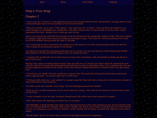 fics/Only A True King/Only_A_True_King_02 screenshot