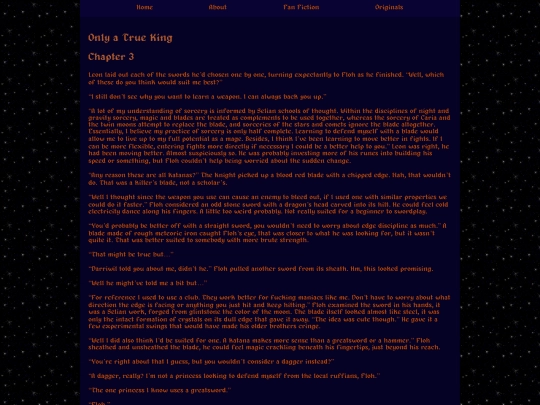 fics/Only A True King/Only_A_True_King_03 screenshot