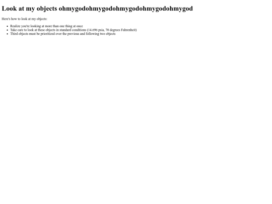objects screenshot