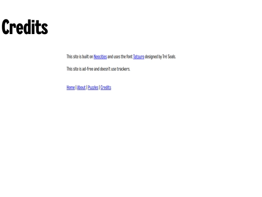credits screenshot