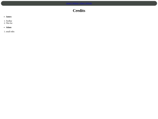 Credits screenshot