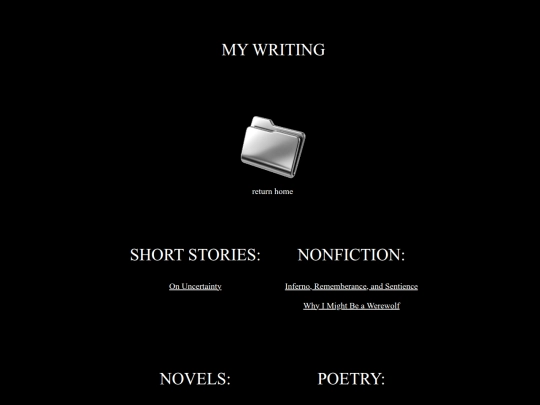 writing screenshot
