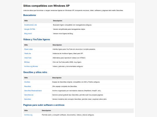 page/xp screenshot