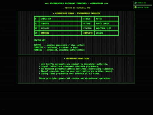 operations screenshot