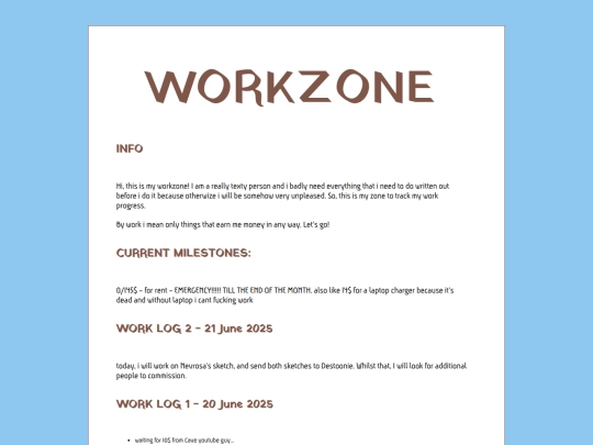 workzone screenshot