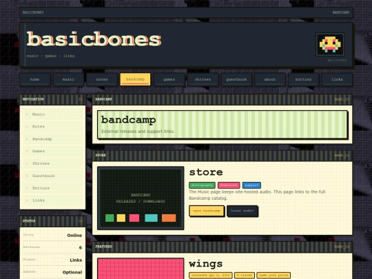 bandcamp screenshot