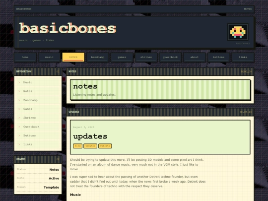 blog screenshot