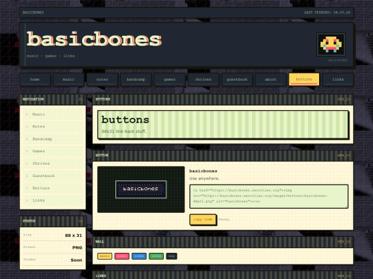 buttons screenshot