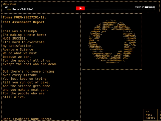 dev coms/Still_alive screenshot