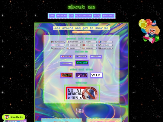 about-me screenshot