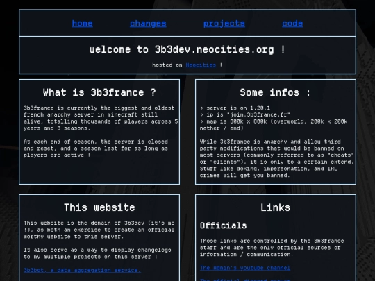 index screenshot