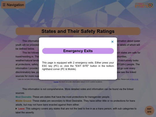 states screenshot