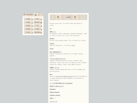 links screenshot