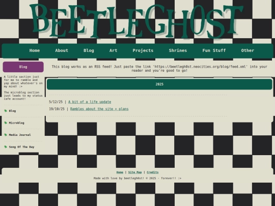 blog screenshot