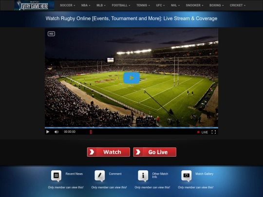 Rugby screenshot