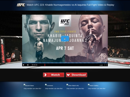 UFC-223 screenshot