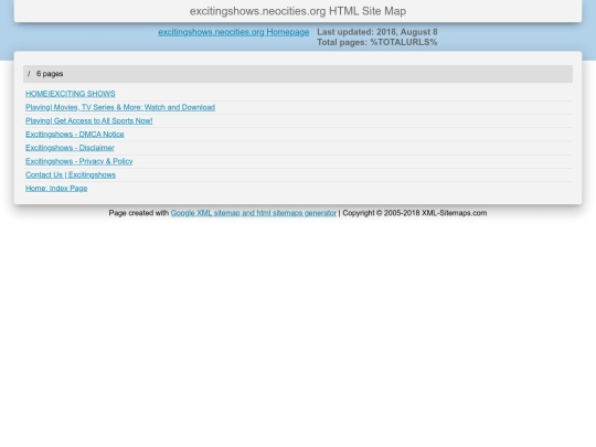 sitemap screenshot