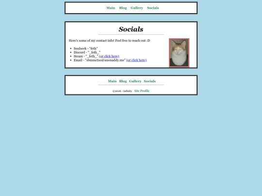 socials screenshot