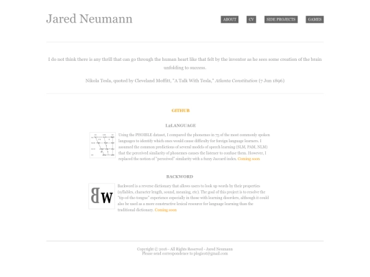 Projects screenshot