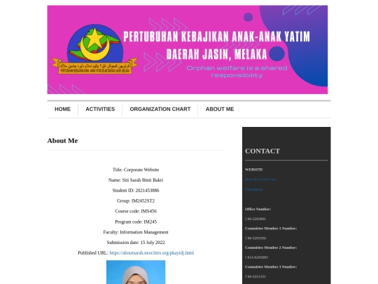 aboutme screenshot