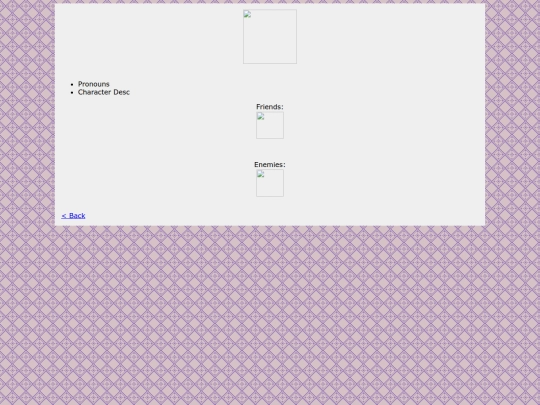 CharacterTemplate screenshot