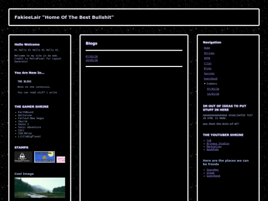 Blog screenshot