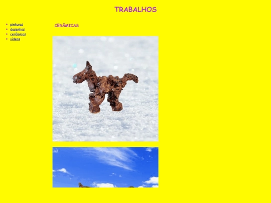 trabalhos/cerâmicas screenshot