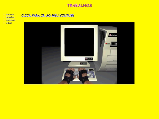 trabalhos/vídeos screenshot